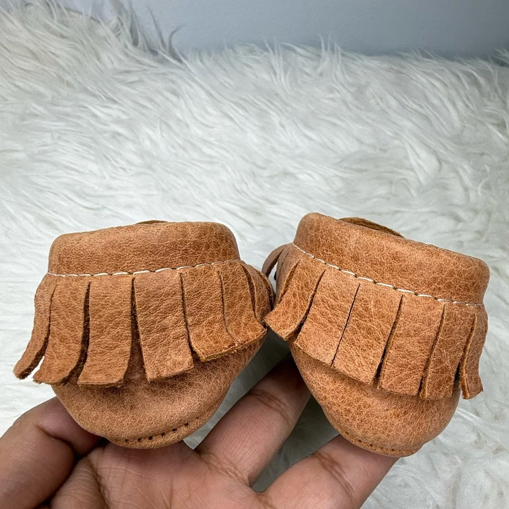 UGG Brown and Tan Baby Boots and Freshly Picked Moccasin Baby Shoe Bundle